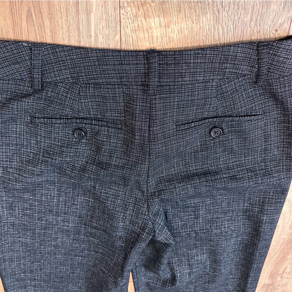 Apt. 9 Black Gray Houndstooth Pattern Flowy Trousers Pants Office Women's 4 P - Picture 7 of 11